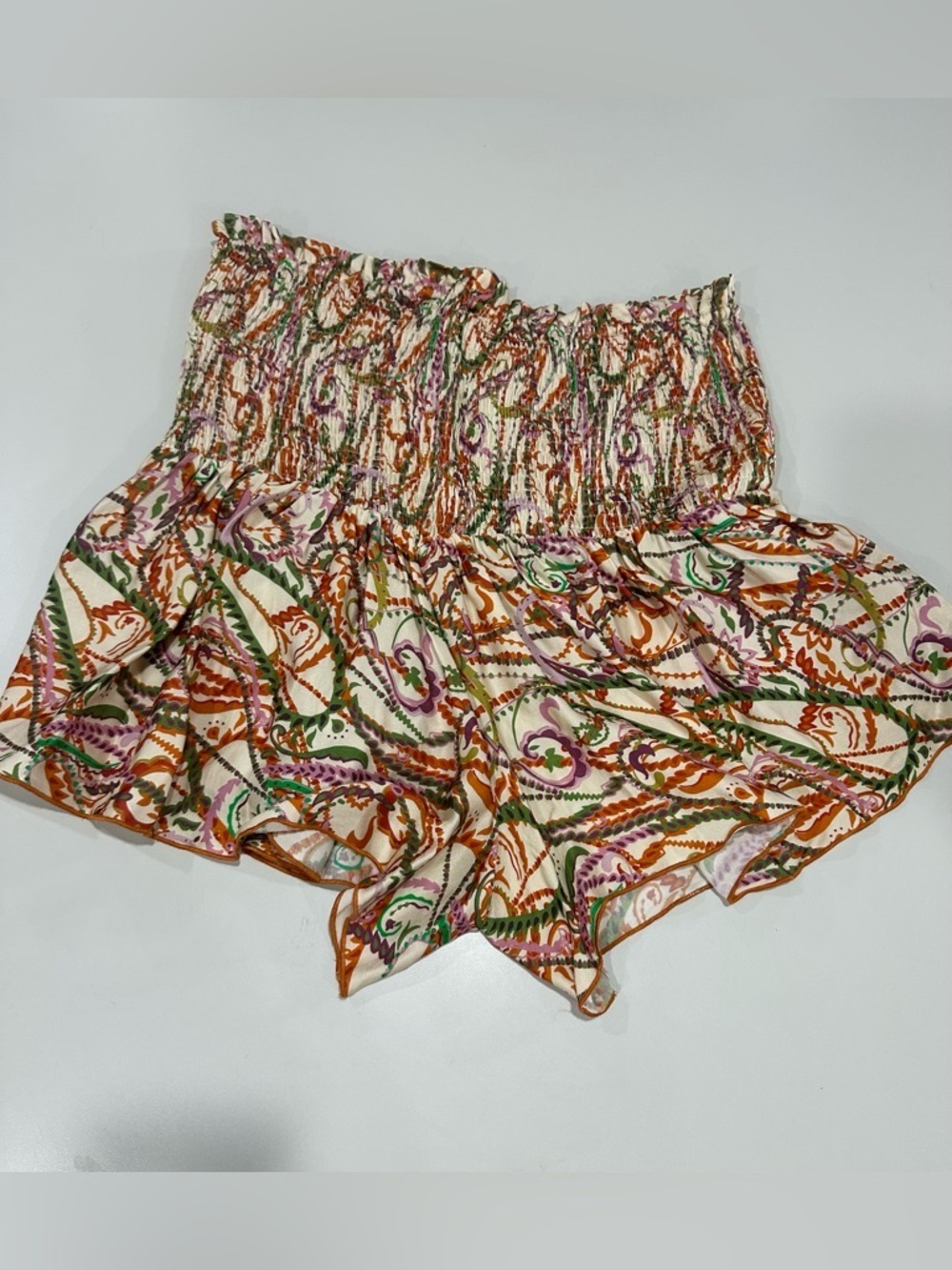 Zara Multicolor Floral Print Ruffle Shorts - Picture 2 of 6